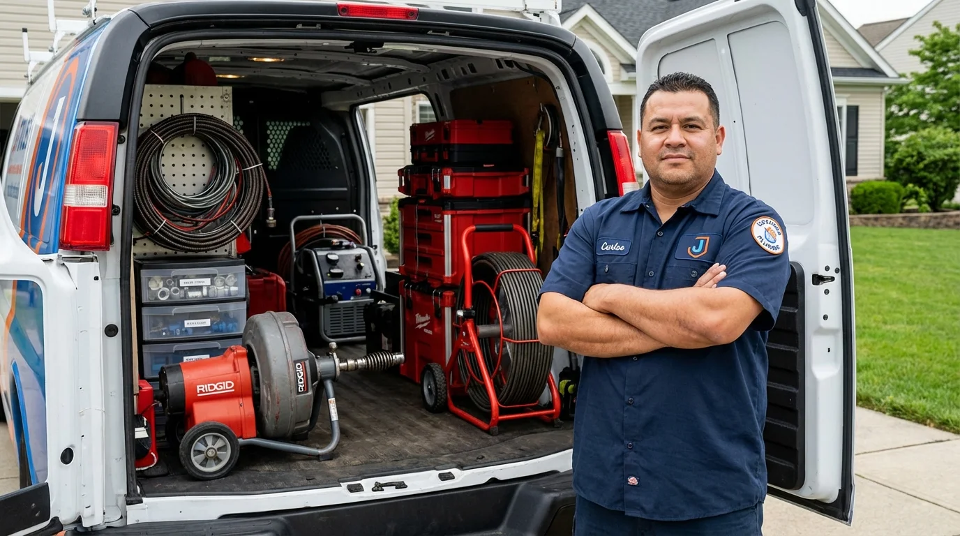Professional drain cleaning equipment and Johns Plumbing LLC plumber in Heber City