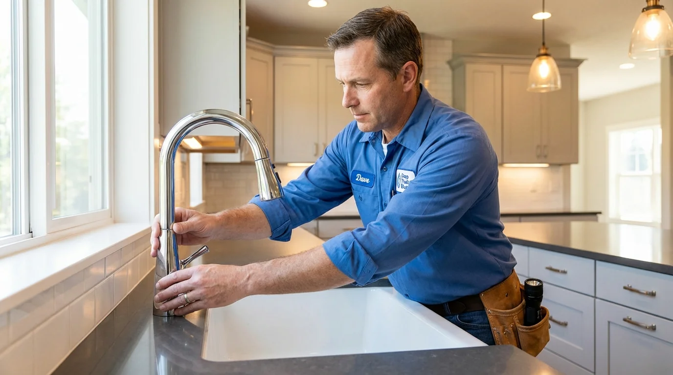 Kitchen faucet installation by Johns Plumbing LLC in Heber City